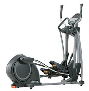 The SportsArt E825 Elliptical Machine features a 17-26 inch adjustable stride and it has a 10-year parts warranty for residential use.