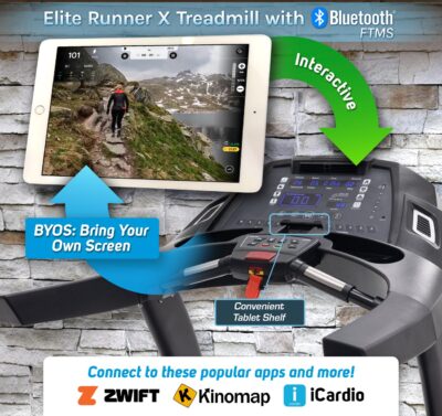 3G Cardio Elite Runner X Treadmill with FTMS Bluetooth®