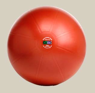 GoFit Professional Grade Burst Resistant Ball - 55CM Dark Red