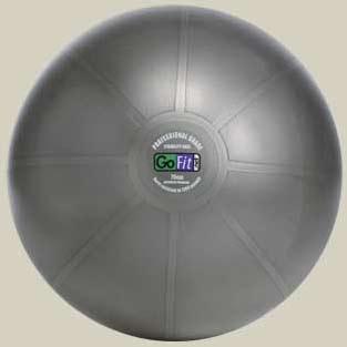 GoFit Professional Grade Burst Resistant Ball - 75CM Dark Gray