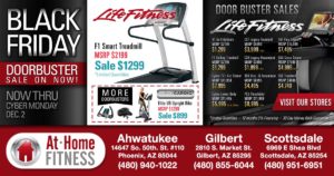 At Home Fitness “Black Friday Sale” on now through December 2