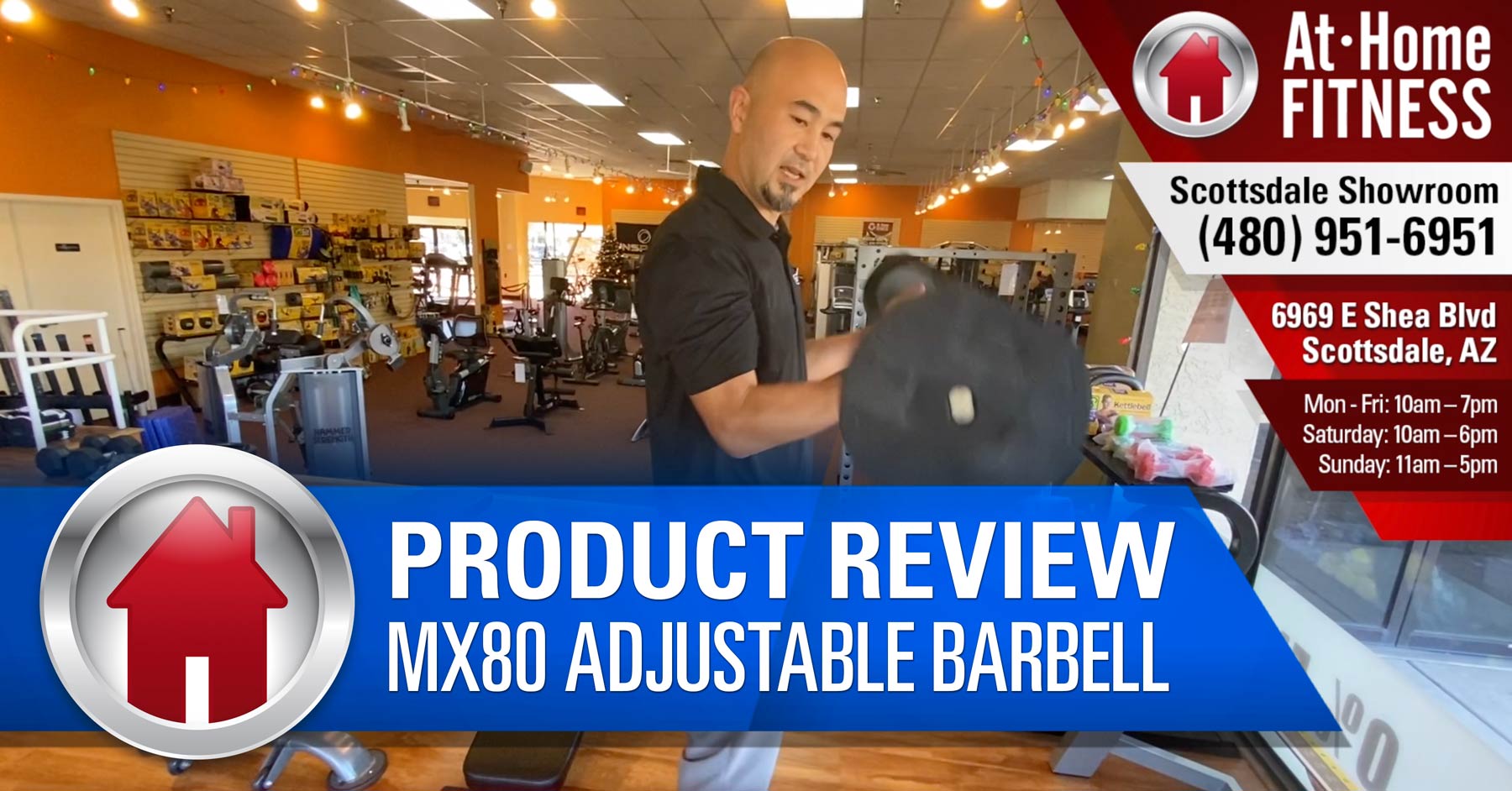 MX80 Adjustable Barbell - At Home Fitness Scottsdale