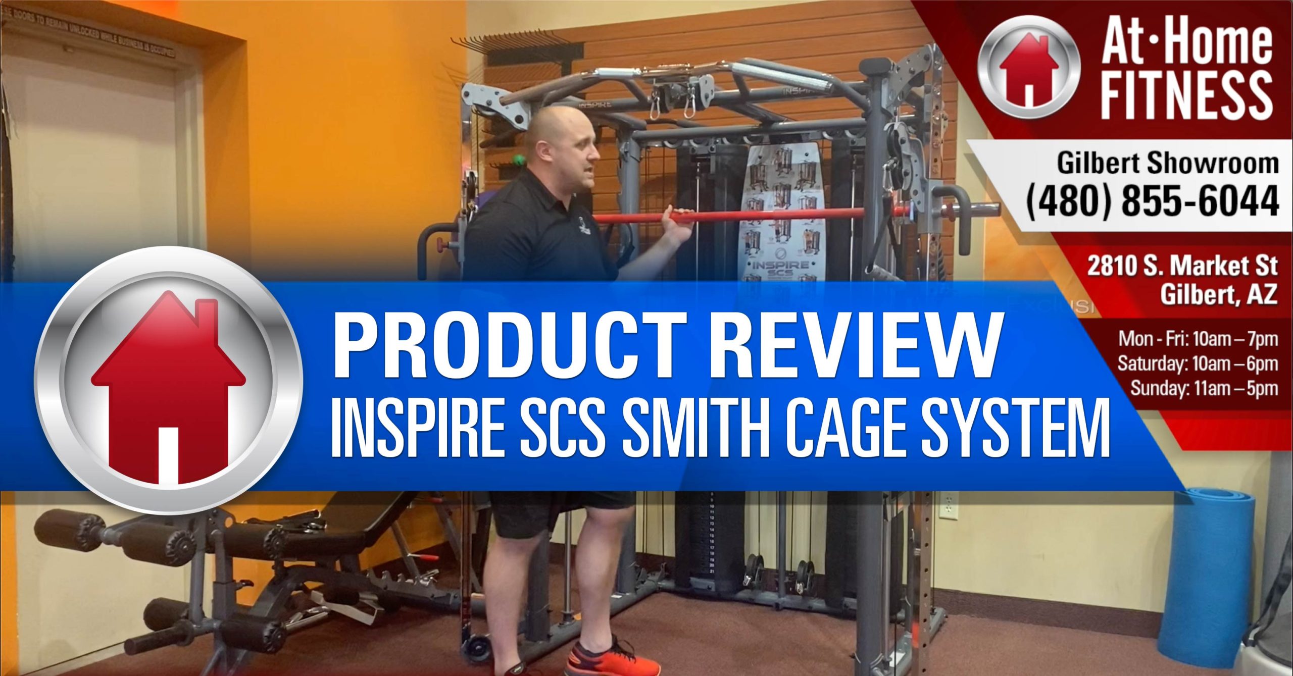 Inspire SCS Smith Cage System gives owners the ultimate home gym