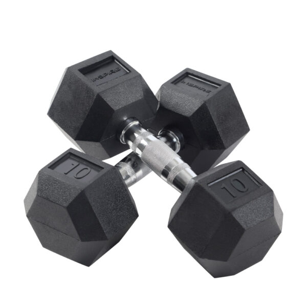 Vtx rubber dumbbell set w rack 2025