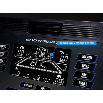 BodyCraft T1000 9in LCD TREADMILL