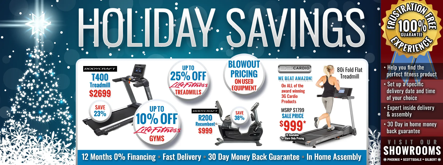 Holiday Savings now through December 2023 from AtHomeFitness.com