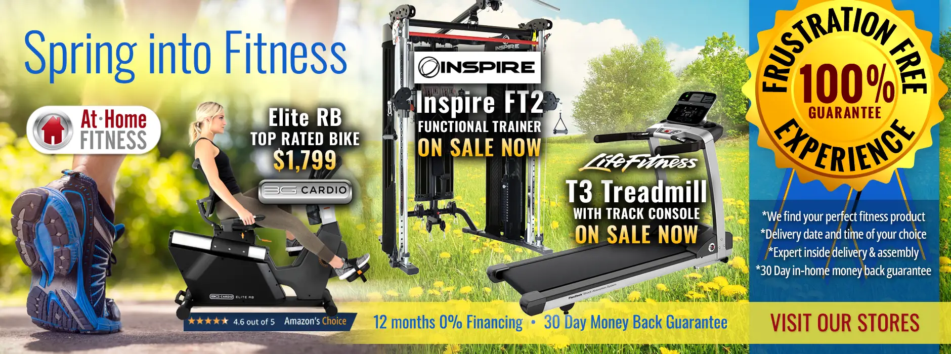 Spring into Fitness Sale from AtHomeFitness.com Phoenix Arizona Showrooms for Home Fitness Equipment